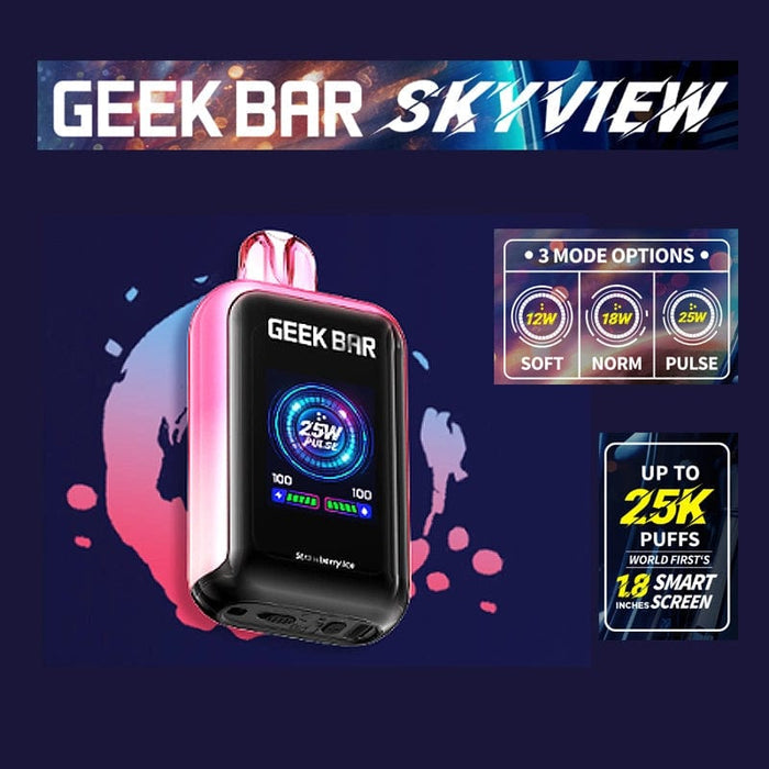 Geek Bar Skyview 25K Disposable Vape (5%, 25000 Puffs)