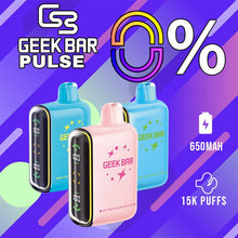 Load image into Gallery viewer, Geek Bar Pulse Zero Nicotine Disposable Vape (0%, 15000 Puffs)
