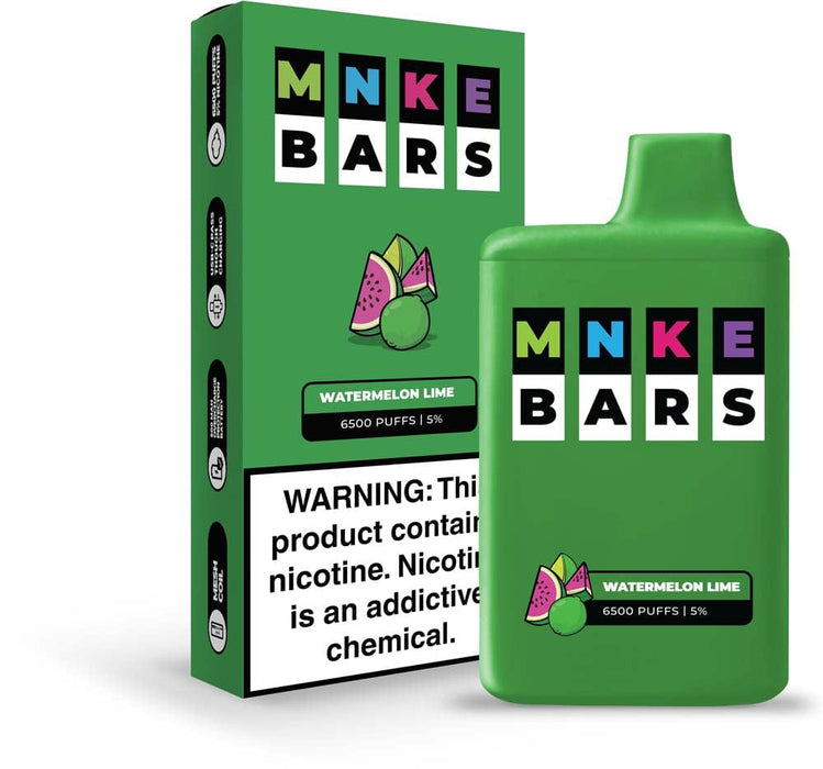 MNKE Bars Disposable Vape (5%, 6500 Puffs)