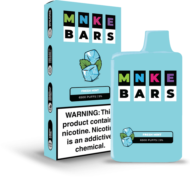 MNKE Bars Disposable Vape (5%, 6500 Puffs)