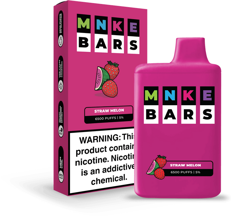 MNKE Bars Disposable Vape (5%, 6500 Puffs)