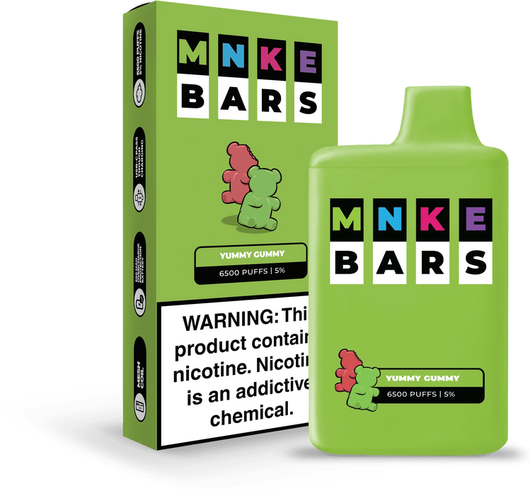 MNKE Bars Disposable Vape (5%, 6500 Puffs)