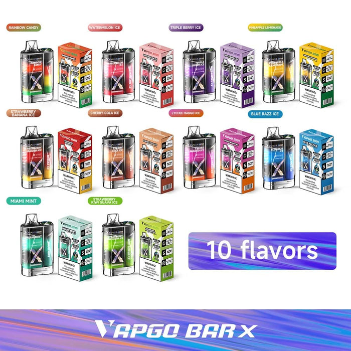 VAPGO BAR X 12K Disposable Vape  (5%, 12000 Puffs)