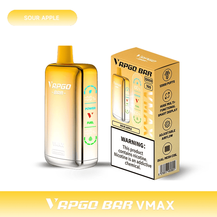 VAPGO BAR Vmax Disposable Vape  (5%, 12000 Puffs)