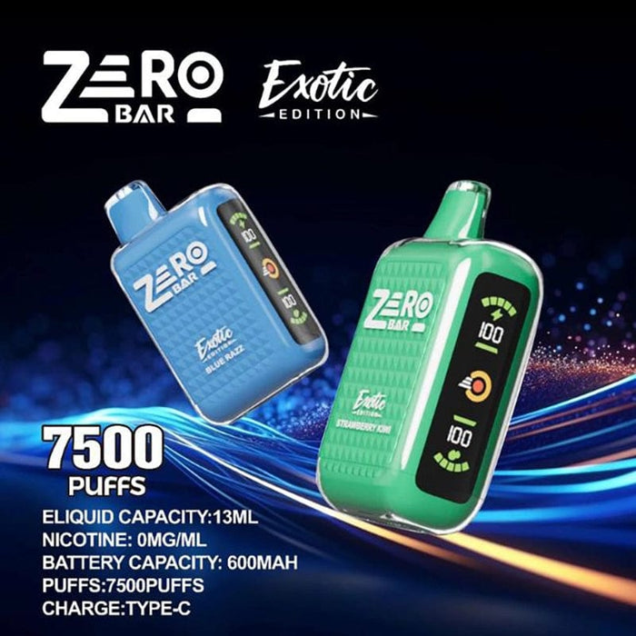 ZERO Bar Exotic Edition Disposbale Vape  (0%, 7500 Puffs)