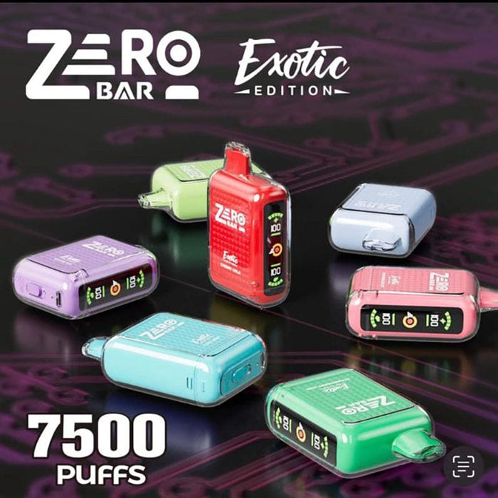 ZERO Bar Exotic Edition Disposbale Vape  (0%, 7500 Puffs)