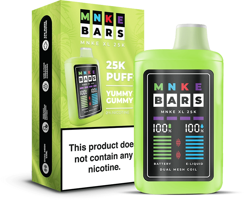 MNKE Bars XL 25K Disposable Vape (5%, 25000 Puffs)