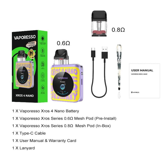 Vaporesso XROS 4 Nano 30W Pod Kit