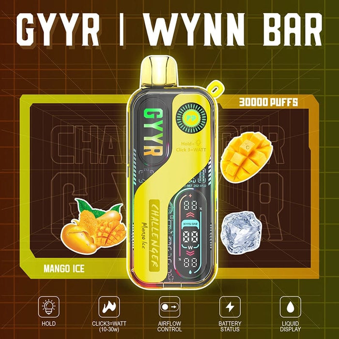 GYYR WYNN Bar Challenger 30K Disposable Vape (5%, 30000 Puffs)