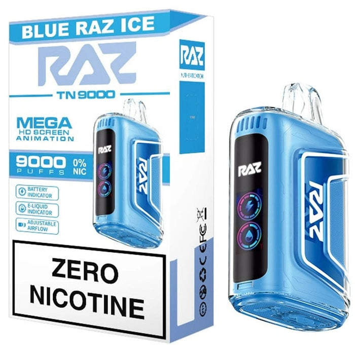 RAZ TN9000 Zero Nicotine Disposable Vape (0%, 9000 Puffs)