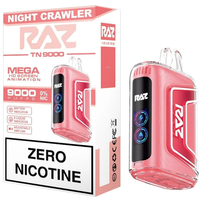 RAZ TN9000 Zero Nicotine Disposable Vape (0%, 9000 Puffs)