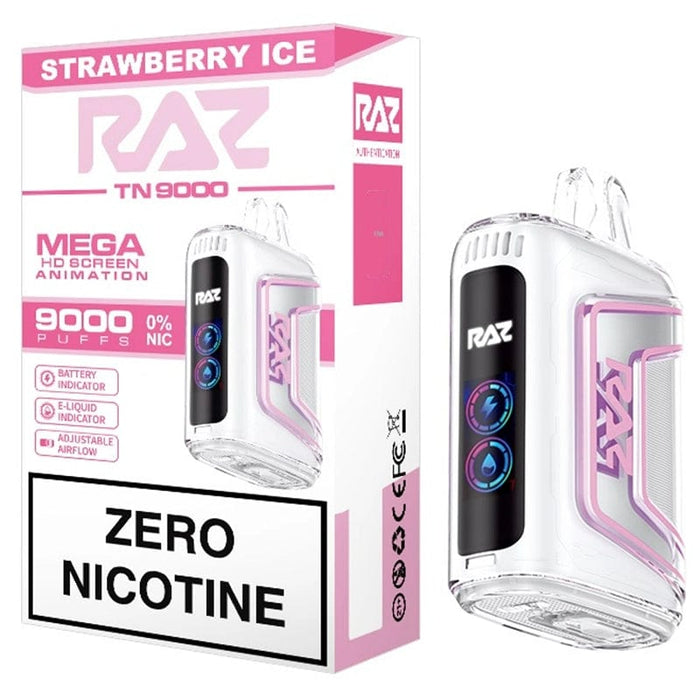 RAZ TN9000 Zero Nicotine Disposable Vape (0%, 9000 Puffs)