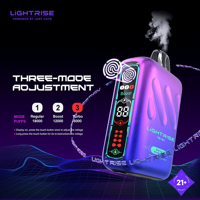 Lost Vape Lightrise TB 18K Disposable Vape (5%, 18000 Puffs)