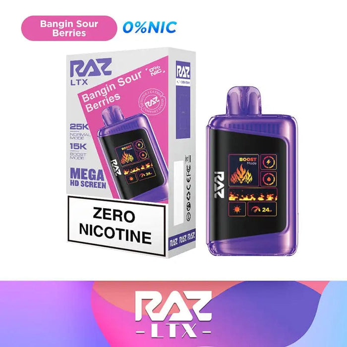 RAZ DC25000 Zero Nicotine Disposable Vape (0%, 25000 Puffs)