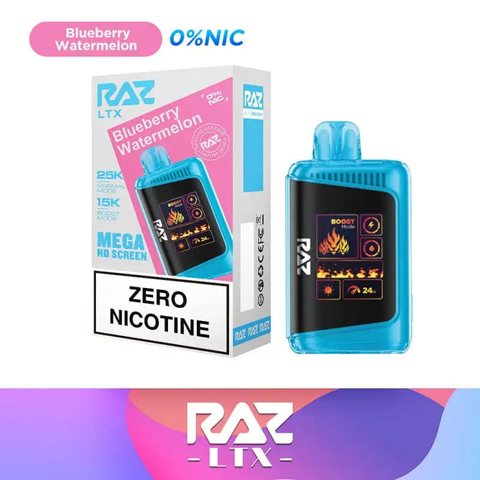 RAZ DC25000 Zero Nicotine Disposable Vape (0%, 25000 Puffs)