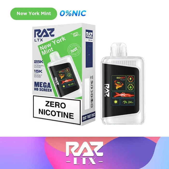 RAZ DC25000 Zero Nicotine Disposable Vape (0%, 25000 Puffs)