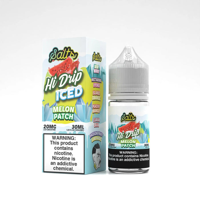 Hi-Drip Salts Iced Watermelons Melon Patch 30ml Nic Salt Vape Juice