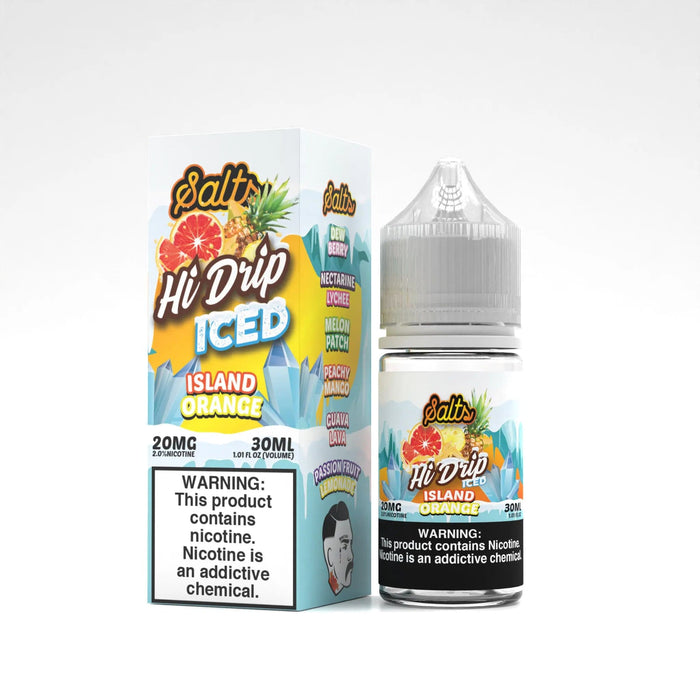 Hi-Drip Salts Iced Island Orange 30ml Nic Salt Vape Juice