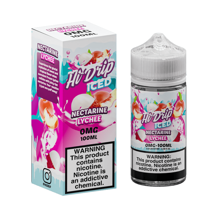 Hi-Drip Iced Nectarine Lychee 100ml Vape Juice