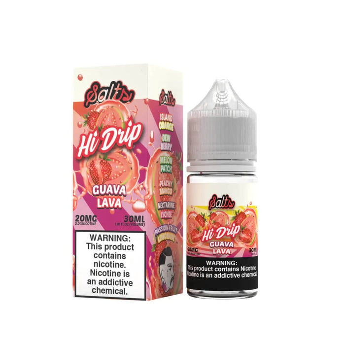 Guava Lava Nic Salt Vape Juice 30ml - Hi Drip