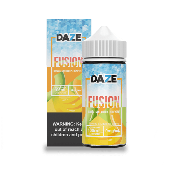 7 Daze Fusion Banana Cantaloupe Honeydew ICED 100ml Vape Juice