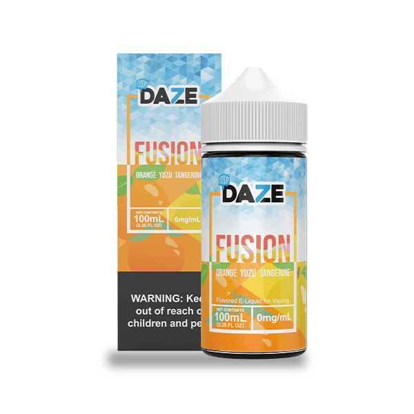 7 Daze Fusion Orange Yuzu Tangerine ICED 100ml Vape Juice