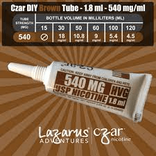 Czar Nicotine Shot Tubes