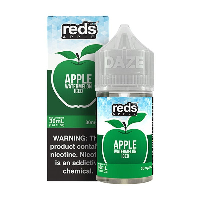 7 Daze Reds Salts Apple Watermelon Iced Nic Salt Vape Juice 30ml