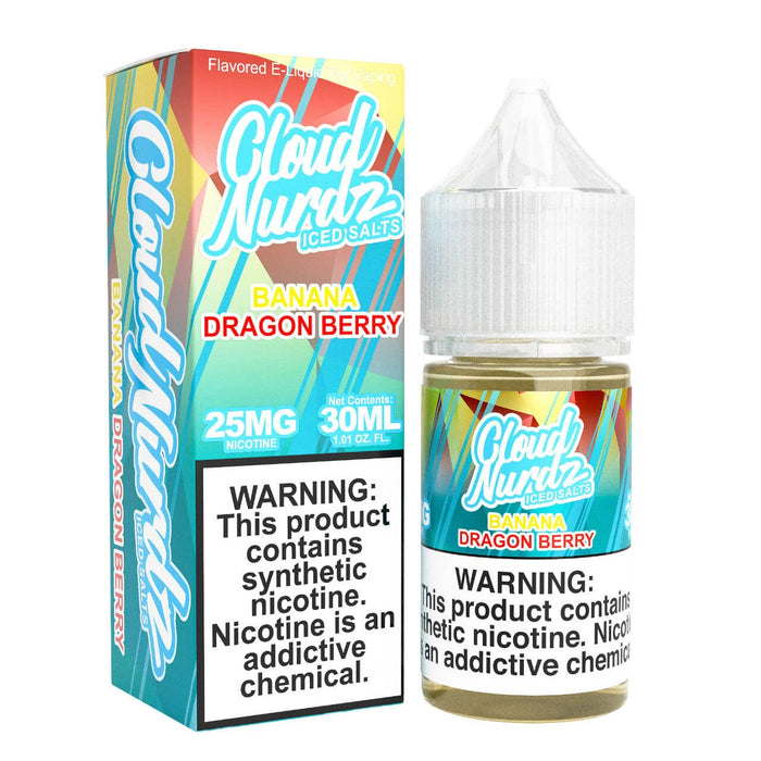 Cloud Nurdz Synthetic Salts Iced Banana Dragon Berry Nic Salt 30ml