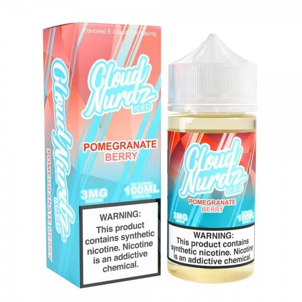 Cloud Nurdz Iced Pomegranate Berry Vape Juice 100ml