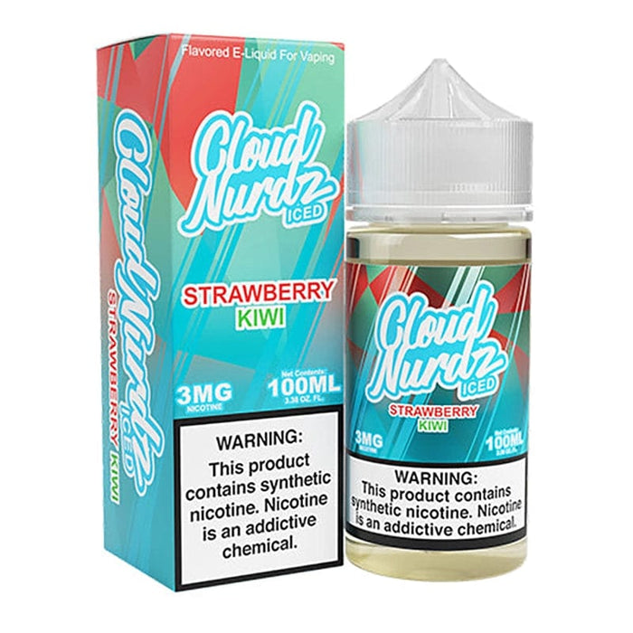 Cloud Nurdz Iced Strawberry Kiwi TF Vape Juice 100ml