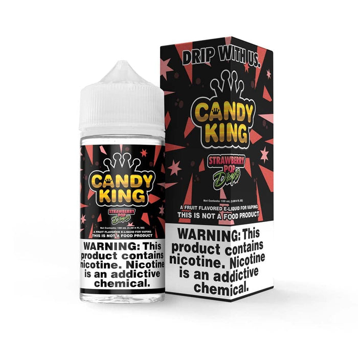 Candy King Strawberry Pop Drop Vape Juice 100ml