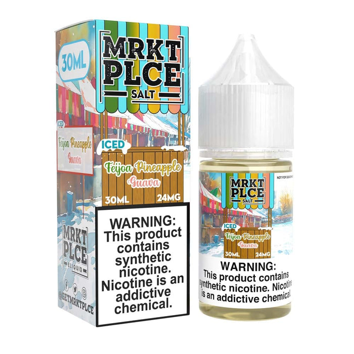 MRKT PLCE Salts ICED Feijoa Pineapple Guava 30ml Nic Salt Vape Juice