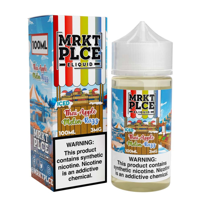 MRKT PLCE ICED Thai Apple Melon Razz 100ml Vape Juice