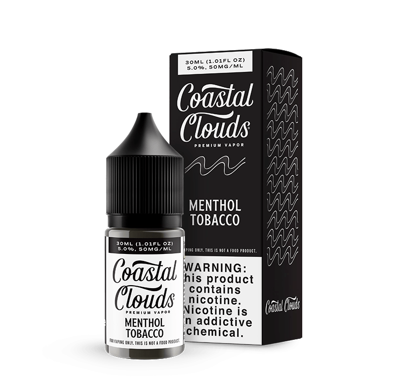 Coastal Clouds Menthol Tobacco Nic Salt Vape Juice 30ml