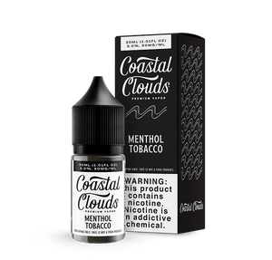 Coastal Clouds Menthol Tobacco Nic Salt Vape Juice 30ml