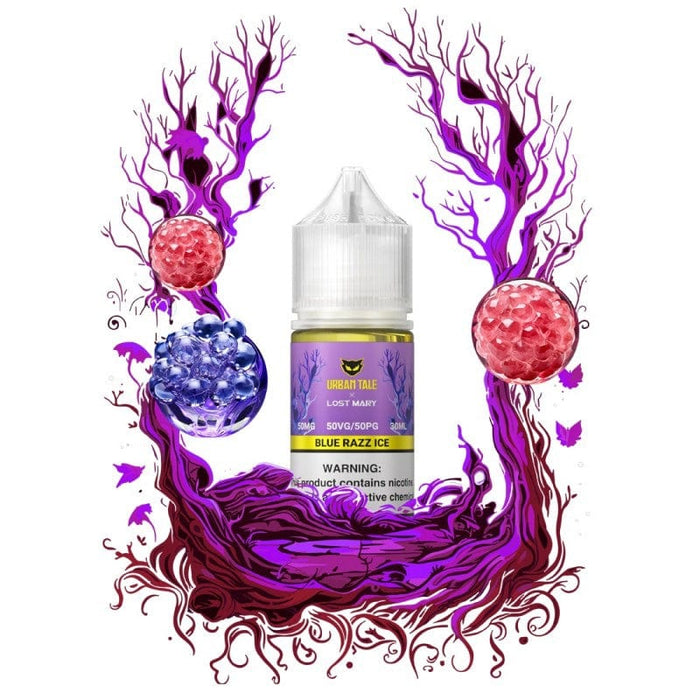 Lost Mary x Urban Tale Blue Razz Ice Nic Salt Vape Juice 30ml