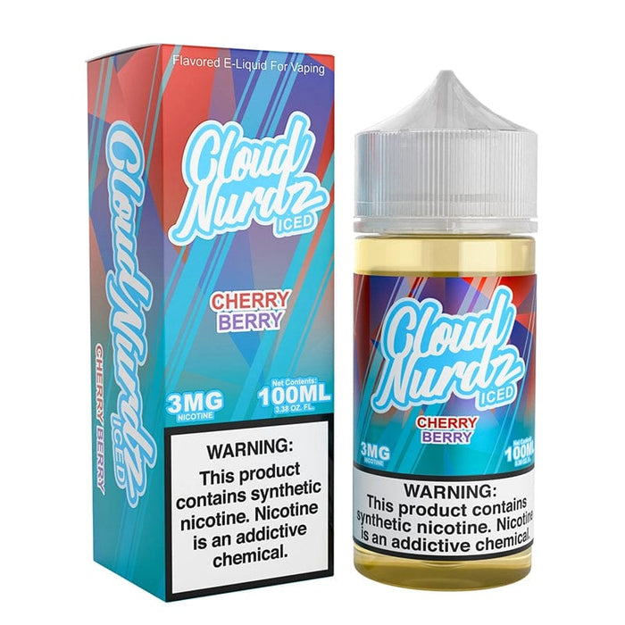 Cloud Nurdz ICED Cherry Berry Synthetic Vape Juice 100ml