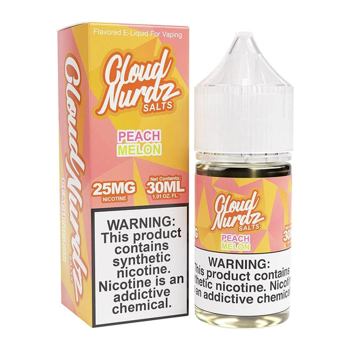 Cloud Nurdz Peach Melon TFN Salt Vape Juice 30ml